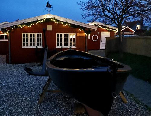 Havneforeningen med julelys – Glædelig Jul